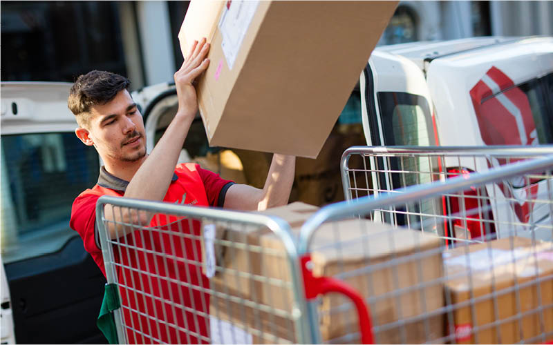 parcel delivery driver logo